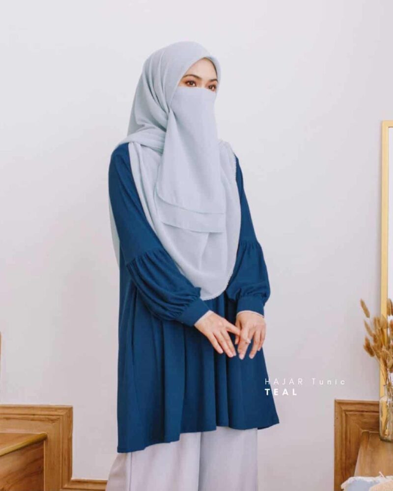 HAJAR Ironless Tunic | Teal - Image 1