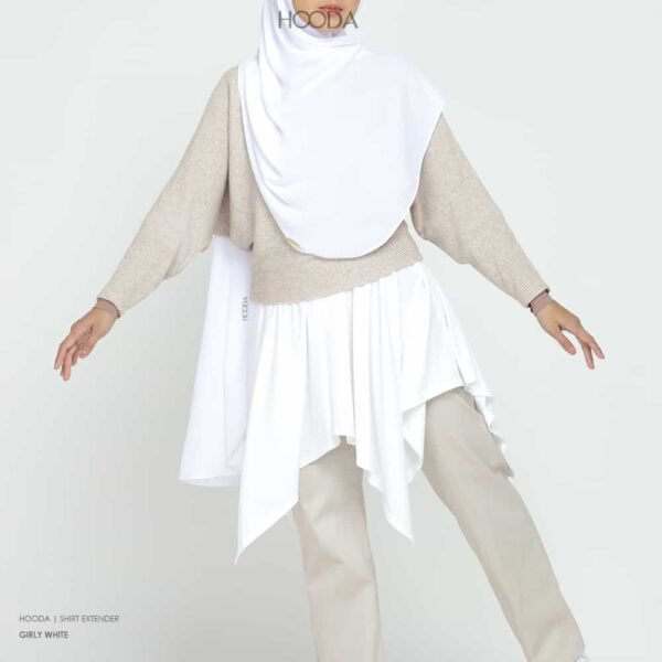 Hooda Shirt Extender | Girly white