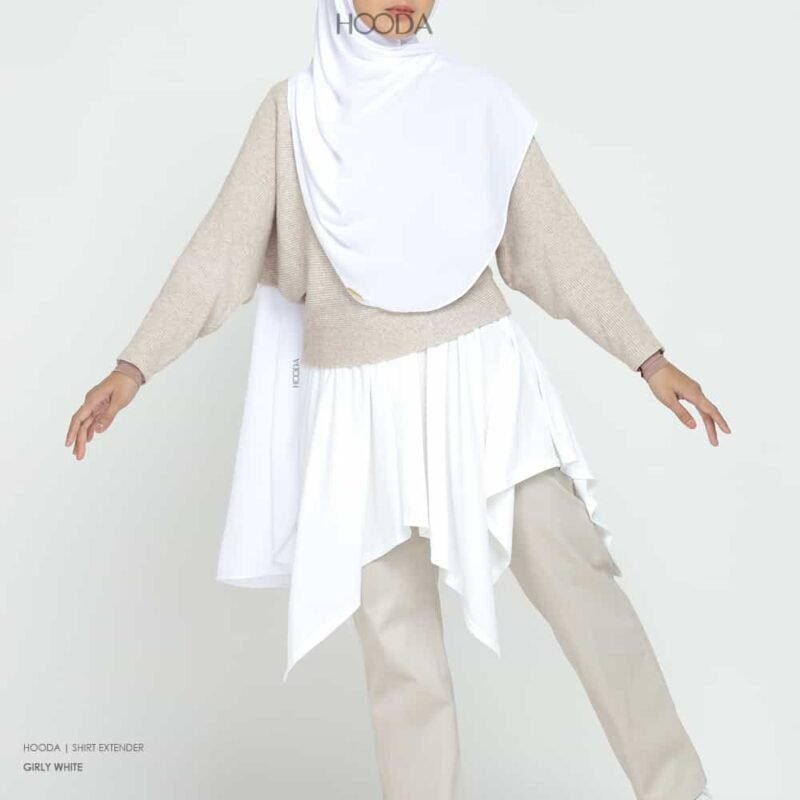 Hooda Shirt Extender | Girly white - Image 2
