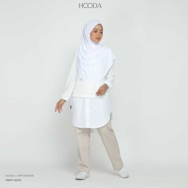 Hooda Shirt Extender | Preppy White