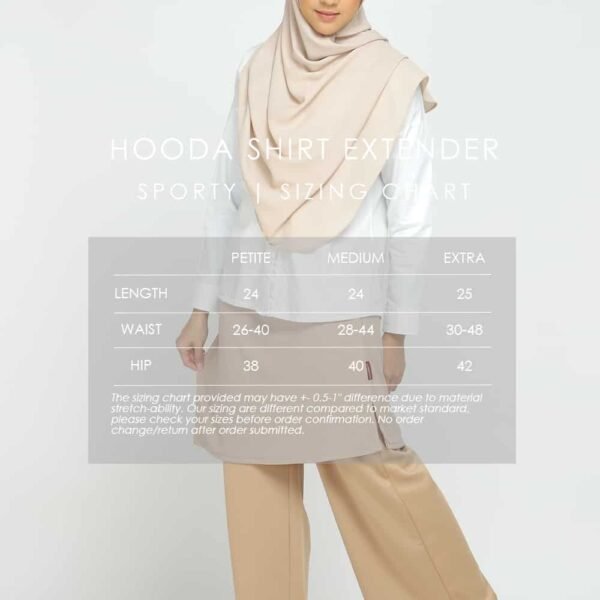 Hooda Shirt Extender | Sporty White