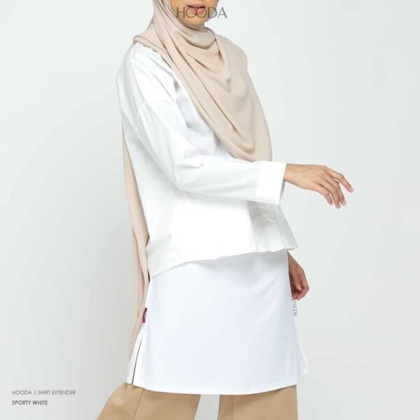 Hooda Shirt Extender | Sporty White
