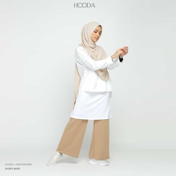 Hooda Shirt Extender | Sporty White