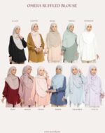 OMERA Ruffled Blouse | Beige