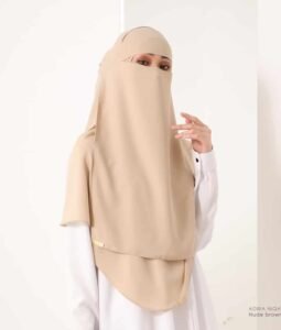 nude brown niqab