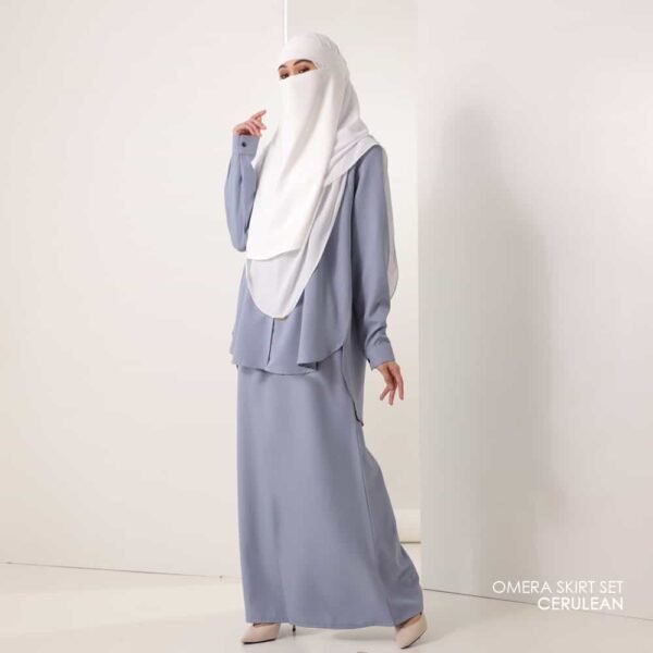 OMERA Skirt | Cerulean