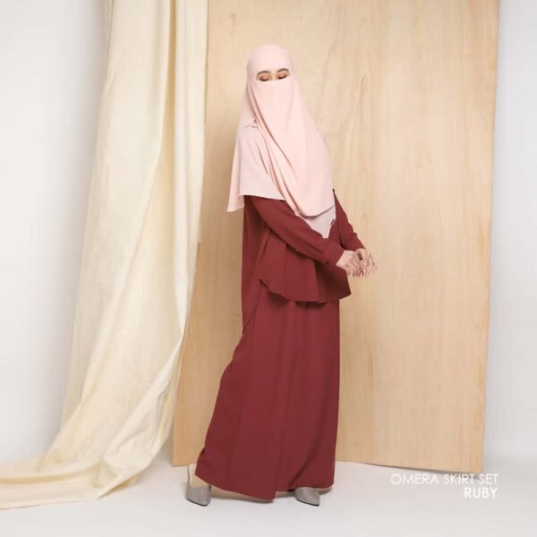 OMERA Skirt | Ruby