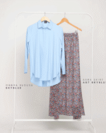OMERA Blouse | Skyblue