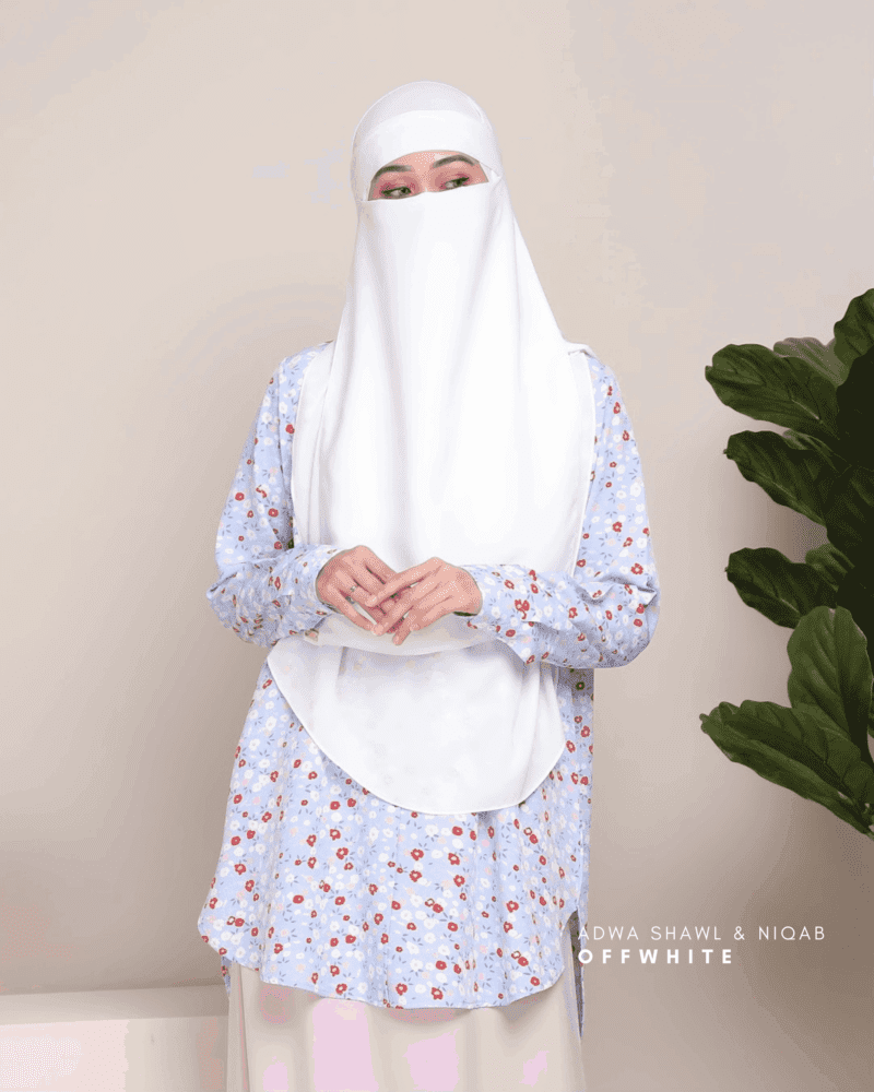 ADWA Hijab | Offwhite - Image 1