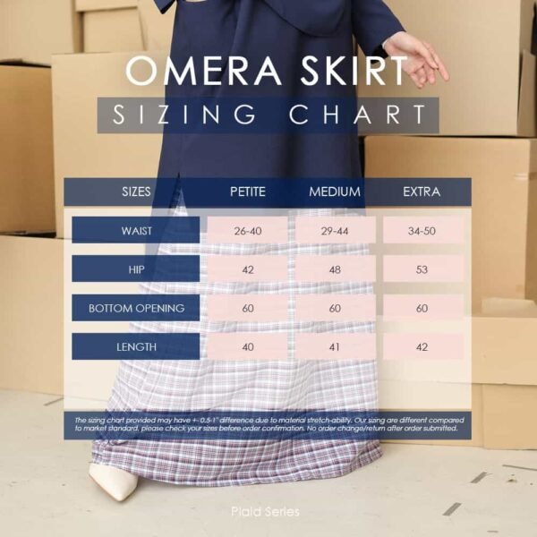 OMERA Skirt | Plaid OS04