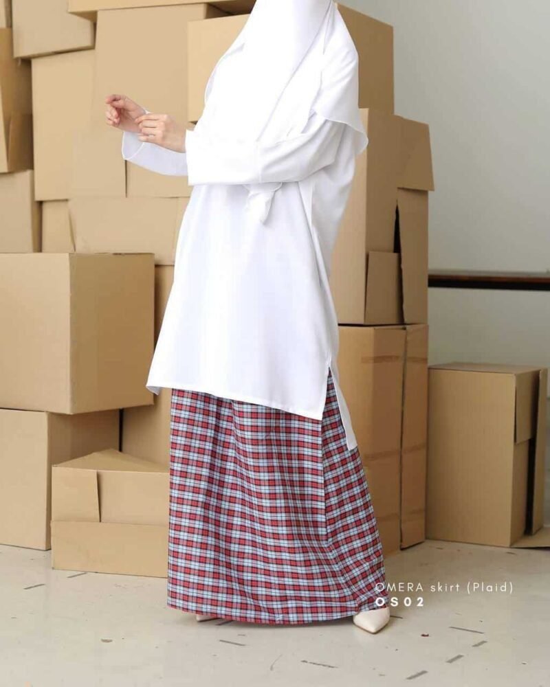 OMERA Skirt | Plaid OS02 - Image 1