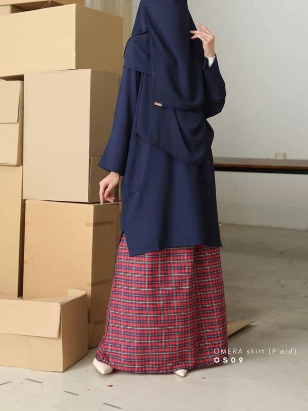 OMERA Skirt | Plaid OS09