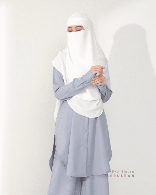 AMENA Blouse | Cerulean