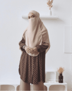 AMENA Plaid Blouse | Sepia