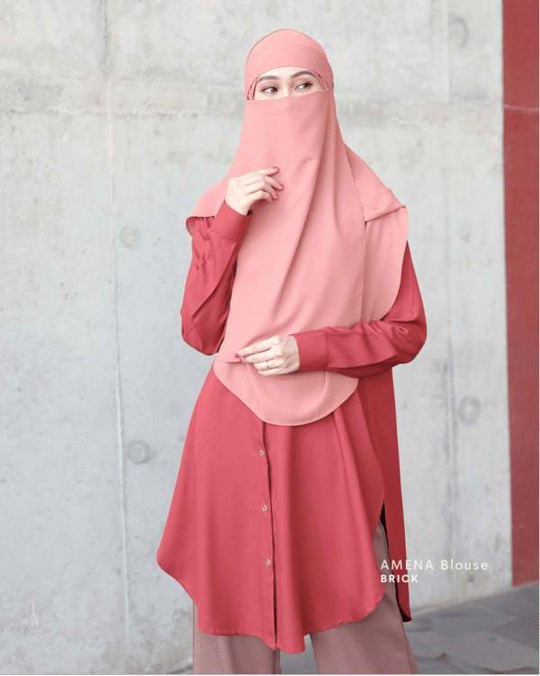AMENA Blouse | Brick