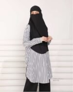 AMENA Stripes Blouse | White