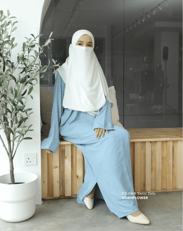 Kelawa SWISS DOTS l Cornflower