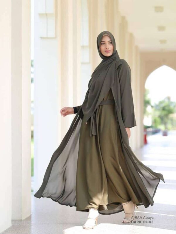 AIRAA Abaya | Dark olive