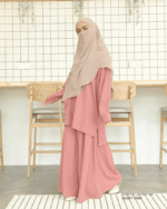 Waffle Skirt Set | Dusty Pink