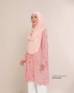 ILHAM Plaid Blouse | Tangerine