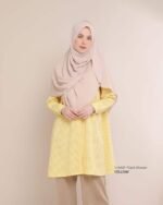 ILHAM Plaid Blouse | Yellow