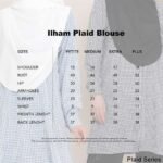 ILHAM Plaid Blouse | Tangerine
