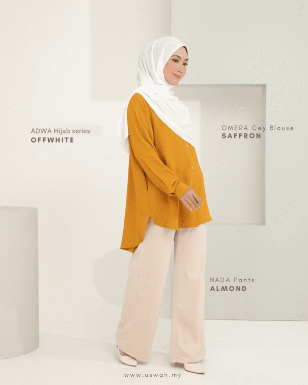 OMERA Cey Blouse | Saffron