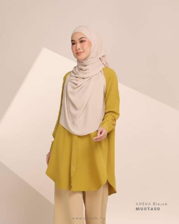 AMENA Blouse | Mustard