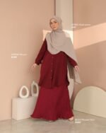 BELLA Pleated Skirt | Ruby