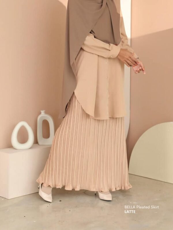 BELLA Pleated Skirt | Latte