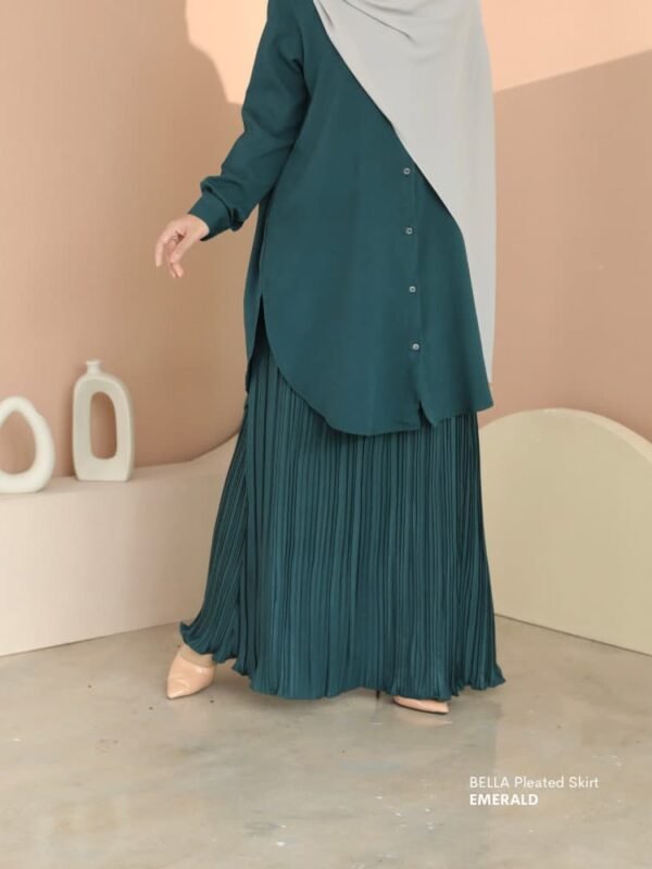BELLA Pleated Skirt | Emerald