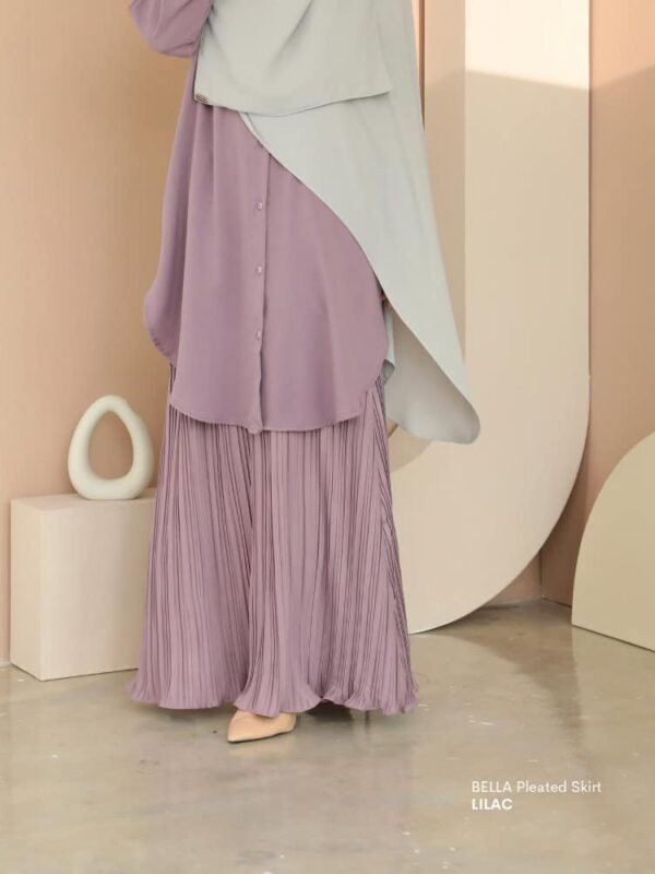 BELLA Pleated Skirt | Lilac