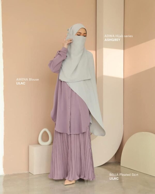 BELLA Pleated Skirt | Lilac