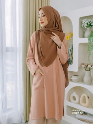 KELAWA Tunic | Gold Pink