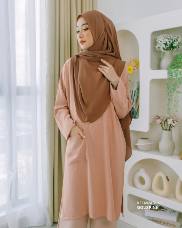KELAWA Tunic | Gold Pink
