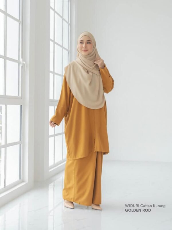 Widuri Caftan Kurung | Golden Rod