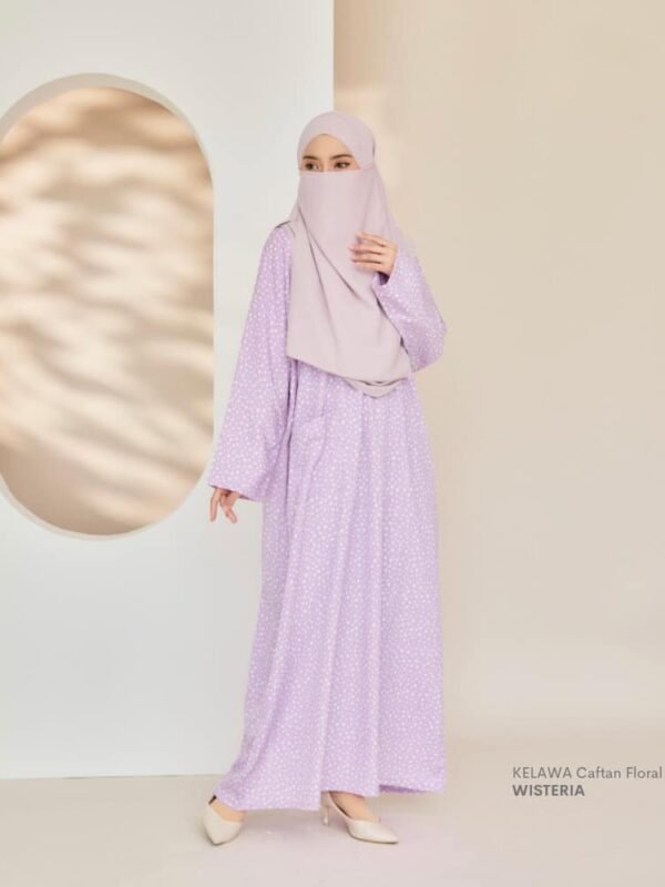 Kelawa Caftan Floral l Wisteria
