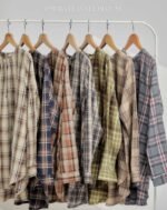 OMERA Flannel Blouse | Wheat