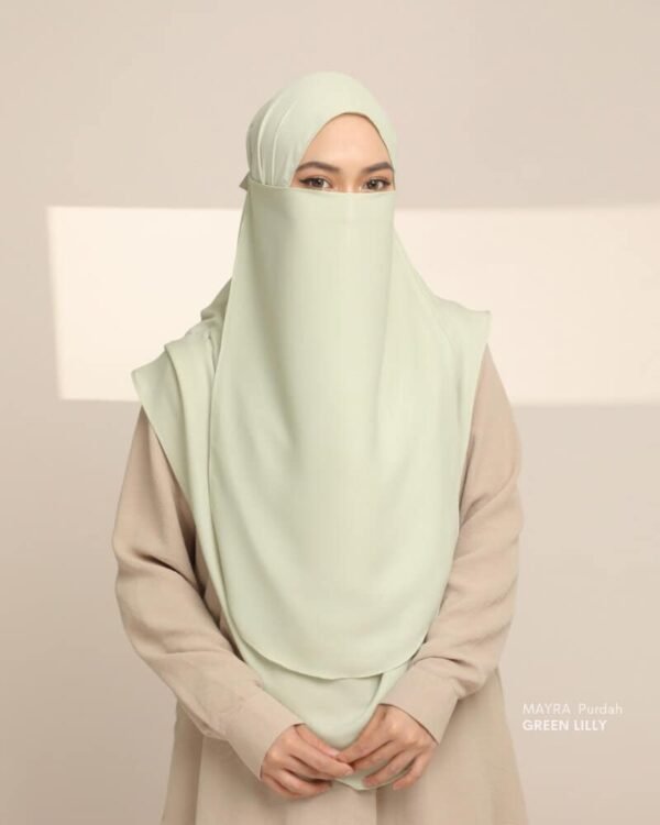 MAYRA Hijab | Green Lilly As Is