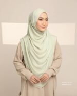MAYRA Hijab | Green Lilly As Is