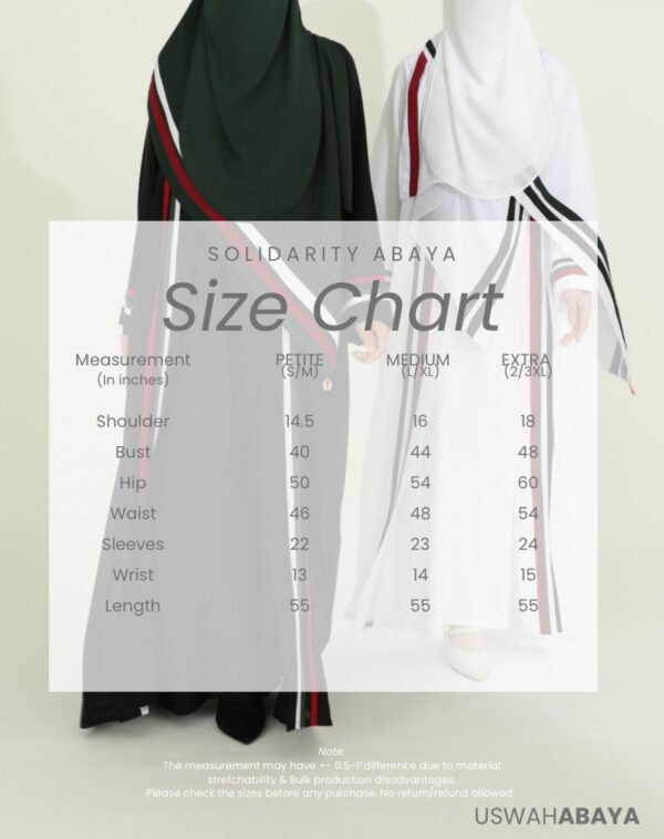 Solidarity Abaya | White AS IS