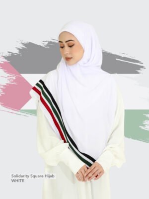 Solidarity Square Hijab | White As Is