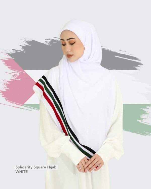 Solidarity Square Hijab | White As Is