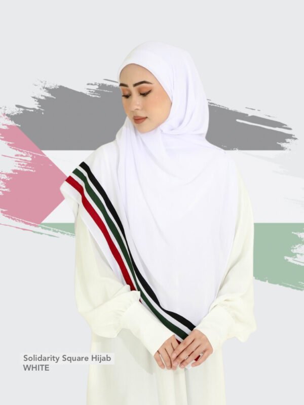 Solidarity Square Hijab | White As Is