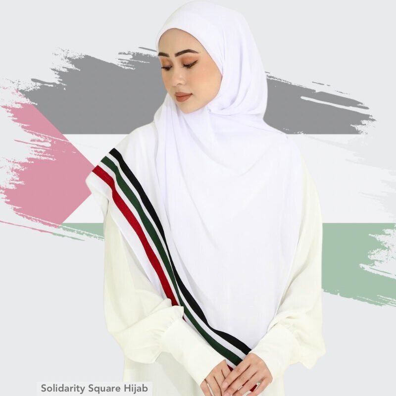 Solidarity Square Hijab | White As Is
