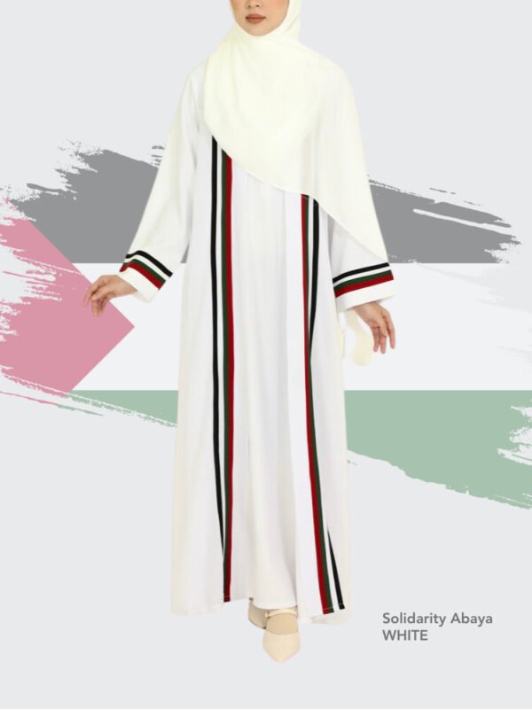 Solidarity Abaya | White AS IS