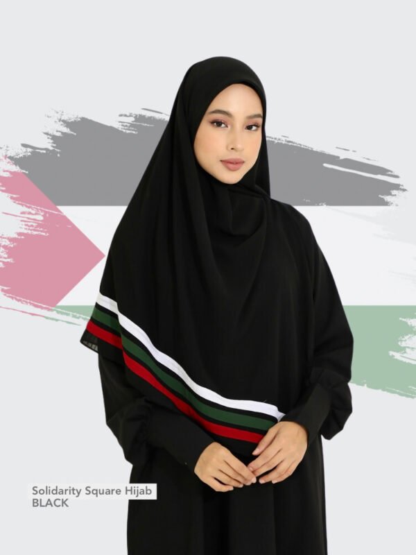 Solidarity Square Hijab | Black