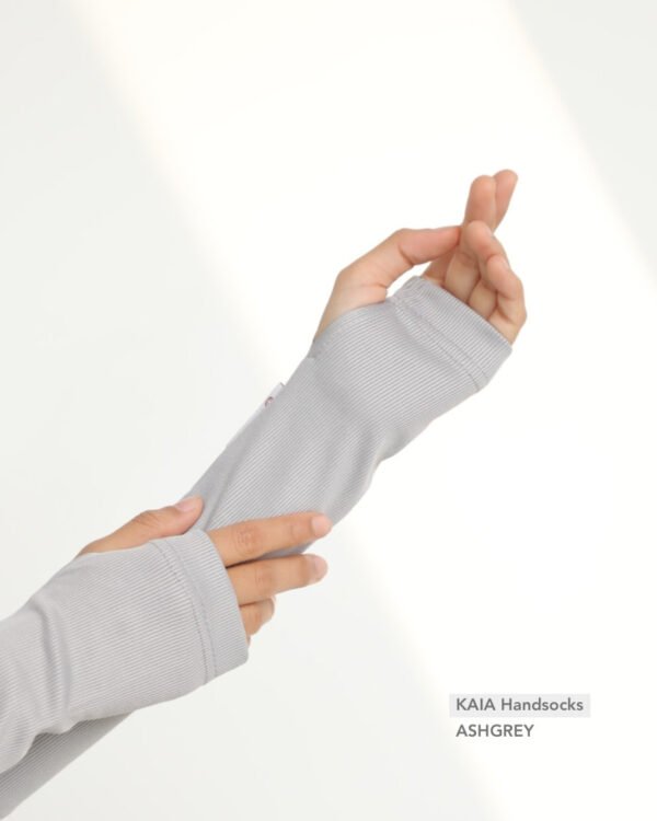 KAIA Knitted Handsocks | Ashgrey