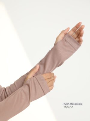 KAIA Knitted Handsocks | Mocha