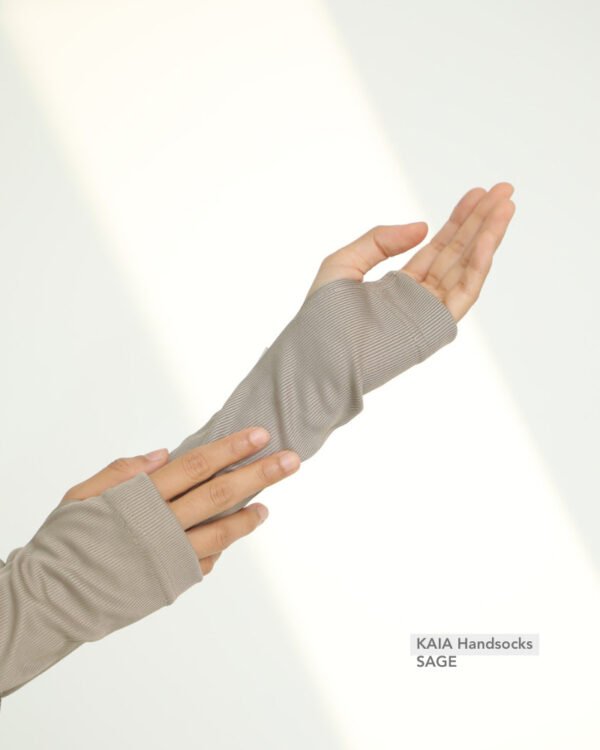 KAIA Knitted Handsocks | Sage